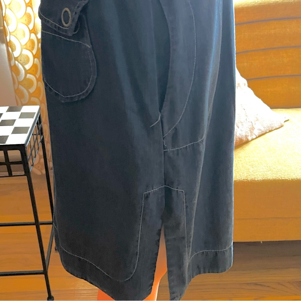 Vintage 90s Denim Sleeveless Dress - Picture 8 of 11